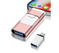 Chiavetta USB per i-Phone da 256 GB, senza app needed, 4 in 1 per i-Pad/Android/PC, unità flash con backup plug and play per foto e video, trasmissione rapida (256 GB)
