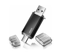 Chiavetta USB per PC e smartphone, doppia porta USB 3.0 + connettore Type-C, trasferimento dati ad alta velocità, indicatore LED per una facile