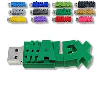 Chiavetta USB personalizzata con il tuo testo - il colore di tua scelta - USB 3.0 - 8 Go, 16 Go o 32 Go - un regalo originale e unico (8 GB, Verde scuro)