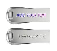 Chiavetta Usb Personalizzato,Chiavette Usb Personalizzate Con Logo,Foto,Text,Memoria Esterna Per Cellulare Tablet,Regalo Personalizzato Maestra (Incisione laser-1, 32, GB)