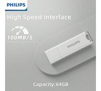 Chiavetta USB Philips da 64GB, unità flash USB da 64GB, unità stick di memoria USB, unità di archiviazione dati USB, per PC e computer portatile, colorata 8G,16G,32G,64GLega di zinco