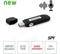 CHIAVETTA USB SPIA 16GB REGISTRAZIONE AUDIO 300H