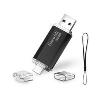 Chiavetta USB Tipo C 32 GB, 2 in 1 Type C Pennetta 32 giga USB C Pen Drive 32GB per PC/New MacBook/Tablet/Smartphone Huawei, Samsung, Xiaomi (Nero)