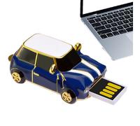 Chiavetta USB USB a forma di auto classica | disco di archiviazione dati sicuro, design classico retrò da 4 GB, per computer portatile, telefono, TV, gioco, musica, foto,