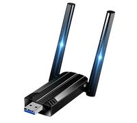 Chiavetta USB WiFi 1300Mbps per PC Fisso,USB 3.0 2 Antenne Dual Band 2.4GHz/5.8 GHz Adattatore WiFi USB per PC/Desktop/Laptop, per Windows 11/10/8/7/Vista/XP, MacOSX
