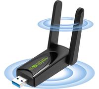 Chiavetta WiFi 1300Mbps,Adattatore WiFi USB senza fili per PC: 5G/2.4G Dual Band 5dBi adattatore WiFi ad alto guadagno per PC desktop, adattatore wireless per Windows 7/10/11rete di computer