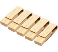 Chiavette USB in Legno da 16 GB Confezione da 5, unità Flash Sfuse Chiavette USB in Legno di Noce Ad Alta velocità 3.0 per La Memorizzazione dei Dati, Maple Wooden, 32GB/3.0