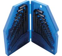 BGS Do it yourself Set di chiavi angolari, in pollici/metriche, ad esagono incassato, 30pz. Quantità:1