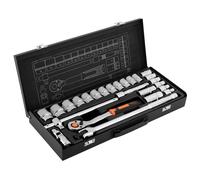 Chiavi a bussola da 1/2", set da 25, CrV