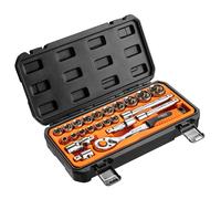 Chiavi a bussola da 1/2", set di 23 pezzi.