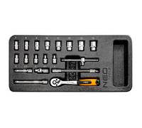 Neo Tools Set chiavi a bussola 84-237 1/4" - set da 19, inserto