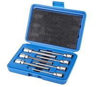 Chiavi a Bussola Esagonale, Bussola per Punta Esagonale Extra Lunga, Set di 7 Bussole per Punta Esagonale Extra Lunga 3/4/5/6/7/8/10 Mm Kit di Strumenti di Riparazione Unità