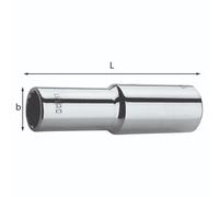 USAG 235 1/2 LN - Chiave a bussola 1/2" lunga con bocca poligonale FULLCONTACT 02352214