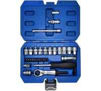 Chiavi a Bussola Set Di Bussole Passanti Da 29 Pezzi Set Di Bussole Per Master A Impatto Da 1/4 Di Pollice Set Di Cricchetti Con Utensili Manuali Con Giunto Universale