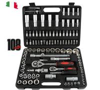 Chiavi A Cricchetto Bussola Kit 108 Pz Chiave Bussole In Valigetta Portatile Pro