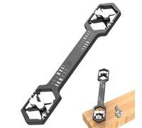 Chiavi a cricchetto, esagonale a doppia estremità, strumento multifunzione a cricchetto 14 in 1 resistente, design compatto, spazi ristretti ideali, riparazione automobilistica, manutenzione