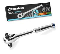 Chiavi a cricchetto reversibili 3-in-1 Duratech 1/4, 3/8, 1/2 a 72 denti in a...