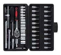 Chiavi a Cricchetto Set Di Chiavi A Cricchetto A Bussola Da 46 Pezzi Da 1/4 Pollici Con Set Di Bussole Metriche E Barra Di Estensione Per La Riparazione Auto Della Bicicletta