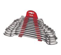 SET SERIE CHIAVI INGLESI ACCIAIO 12pz FISSA FORCHETTA INCLINATE 15° 6-32mm VALEX