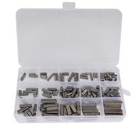 Chiavi a Forma di Piuma con Estremità Arrotondate, Parallele Albero Trasmissione Assortimento Kit Acciaio Inossidabile Tonda Parallelo Parallela Portachiavi Azionamento Chiave Rotondo 3mm 4mm 5mm 6mm