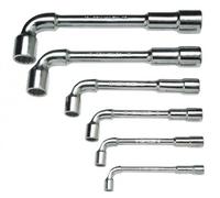 Valex – Chiavi a pipa doppie 1461423 – Corpo in acciaio lucido, pesanti – Set 6 pezzi