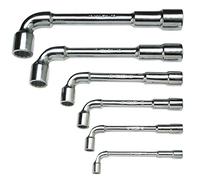 Valex – Chiavi a pipa doppie 1461423 – Corpo in acciaio lucido, pesanti – Set 6 pezzi