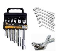 Chiavi a pipa kit 6 utensili a l misure 8 10 12 13 17 19 mm hoteche 192201