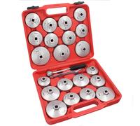 Chiavi a Tazza per Filtro Olio Smontaggio Auto Universale Alluminio 23 Pezzi