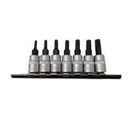 CHIAVI BUSSOLE INSERTO TORX A STELLA 6 PUNTE 7pz CON FORO T10H-T40H ATTACCO 1/4″