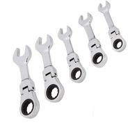 CHIAVI COMBINATE A CRICCHETTO SET DA 5 PZ 10 12 13 17 e 19mm Art. 04384