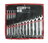 Chiavi combinate satinate Yato, 17 pezzi, 8-32 mm, confezione 0363