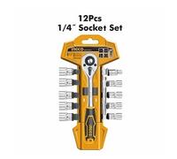 SET 12PZ CRICCHETTO 1/4 POLLICE PROFESSIONALE INGCO