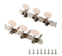 Chiavi Di Accordatura In Metallo Per Chitarra Acustica 2 Pezzi Colore Crema Con Disposizione 3L 3R Ornamento Estetico E Funzionale Per Strumenti Musicali