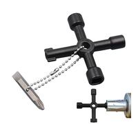 Chiavi dinamometriche a per armadio, chiavi dinamometriche con impugnatura antiscivolo - a croce portatile design compatto per valvola contatore acqua scatola elettrica armadio armadio
