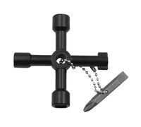 Chiavi dinamometriche per armadietti - Chiavi dinamometriche con impugnatura antiscivolo - Chiave a croce per porta portatile Design compatto per valvola contatore 'acqua Scatola elettrica Armadio