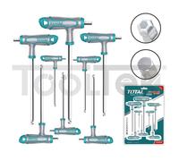 CHIAVI ESAGONALI A T 2-10mm SET 10pz END BALL TESTA TONDA TOTAL