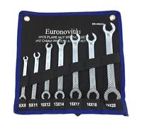 CHIAVI INGLESI A FORCHETTA APERTE CHIAVE COMBINATE 7 PZ KIT DA 6x8 A 19x22