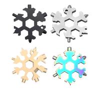 Chiavi Inglesi A Forma Di Fiocco Di Neve Da 4 Pezzi, Chiavi Multifunzione, Strumenti Portatili, Strumenti In Acciaio Inossidabile, Strumenti Creativi