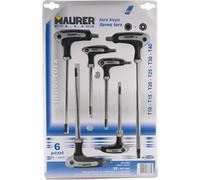 CHIAVI TORX A T IN SERIE MAURER PLUS 6PZ CV - CF. BLISTER