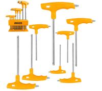 Chiavi Torx a T SET 8 pz con supporto chiave da T10 a T50 Kit acciaio Crv Ingco