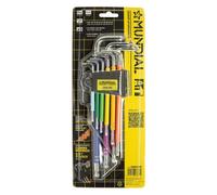 CHIAVI TORX PLASTIFICATE EXTRA LUNGHE IN SERIE (T10-T50) 9 pezzi