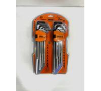 Set Chiavi Esagonali e Torx 18 pz. Chiavini a L professionali Brugole Cr-V Ingco