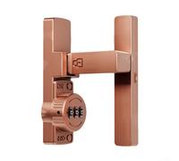 Chiavistello a 90 gradi per porte di fienile e bagno, senza chiave, design in lega di zinco (rosso antico)