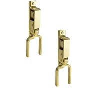 Chiavistello a chiusura immediata - Robusto fusibile per porta con una sola mano per ranch e cortile, chiusura automatica a molla in acciaio antiruggine, facile installazione su legno, metallo (2)