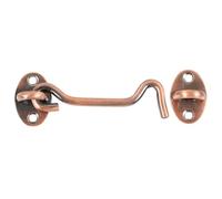 Chiavistello a Gancio e Occhiello in Acciaio Inox per Porte e Cancelli | Stile Antico e Vintage, Diametro Foro 5mm e Interasse 27mm, per Case e Capanni