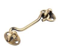 Chiavistello a Gancio per Porte e Cancelli in Acciaio Inox Oro | Viti di Montaggio Incluse, Stile Antico Cinese, Installazione Semplice e Finitura Classica