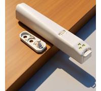 Chiavistello a LED per porta armadio, chiusura a pressione, autobloccante, maniglia a sfioramento per installazione regolabile (con lampada cenere)