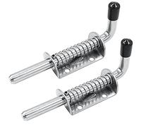 Chiavistello a molla, 2 pezzi, in acciaio inox 304, chiusura a molla, per porte di capanni, porte, finestre, depot, resistente alle intemperie