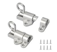 Chiavistello a Molla, Rimbalzo Serratura Porta Automatico con Viti, Blocco Automatico in Alluminio, Bullone Molla Porta Lega per Porte in Legno, Finestre, Porte di Armadi, Porte di Balconi (Argento)