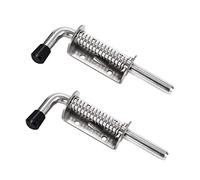 Chiavistello a Molla Serratura Della Porta, 2 Pezzi Bullone Molla Chiusura Porta in Acciaio Inossidabile per Porta del Fienile, Garage, Giardino, Bagno, Tettoia, Finestre